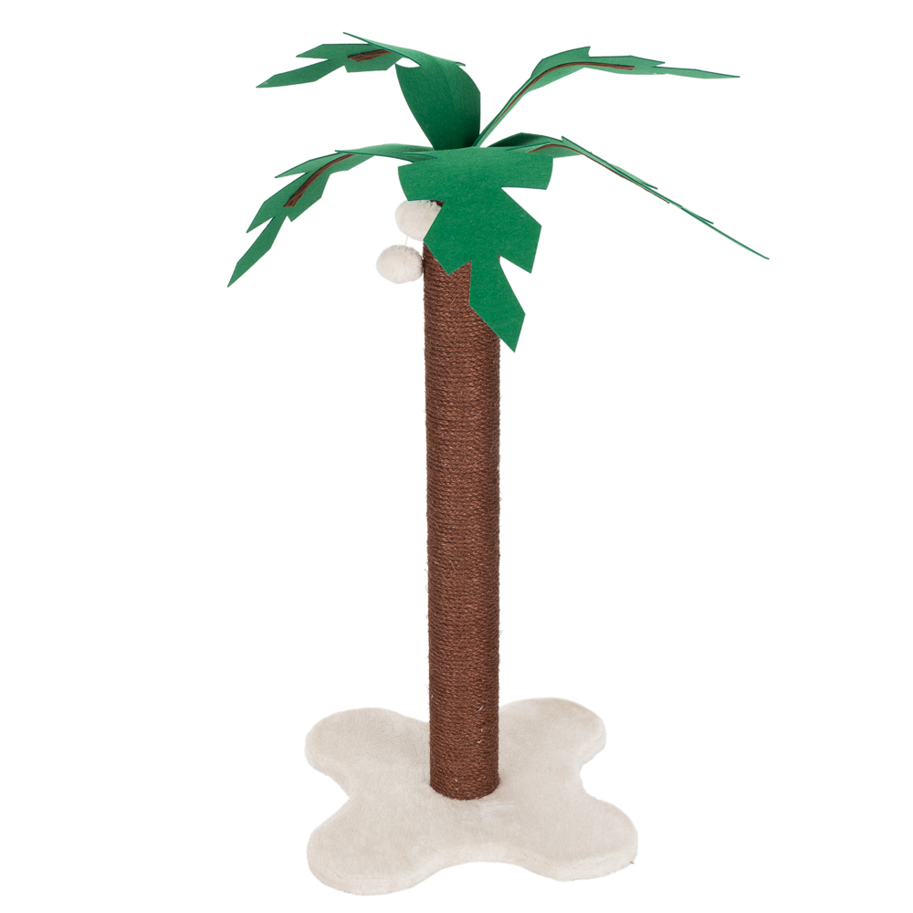 foto del prodotto tiragraffi coco palm marrone crema