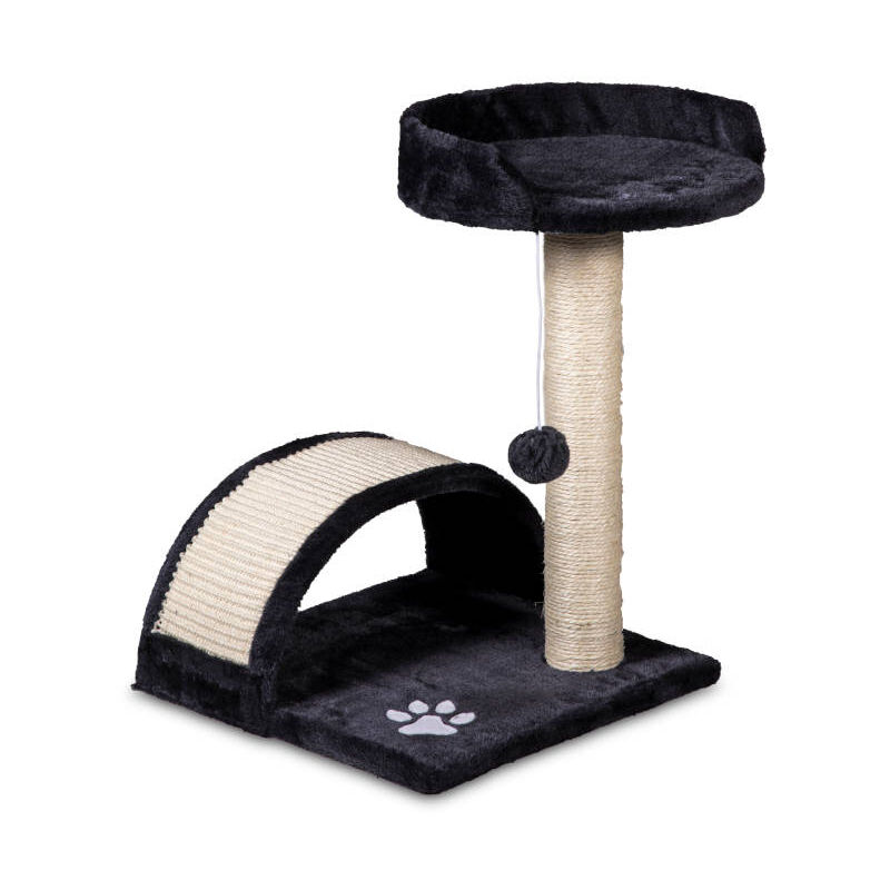 foto del prodotto tiragraffi con cuccia e parco giochi grigio 50 cm
