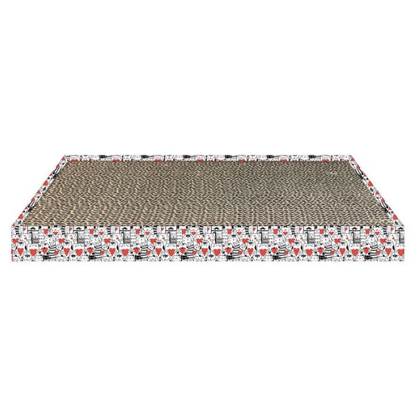 foto del prodotto tiragraffi in cartone con erba gatta petup misure 43x12x4h cm tiragraffi gatto 1 ordine scegli lo sconto bzr5 bzr20 200 punti fedelt 