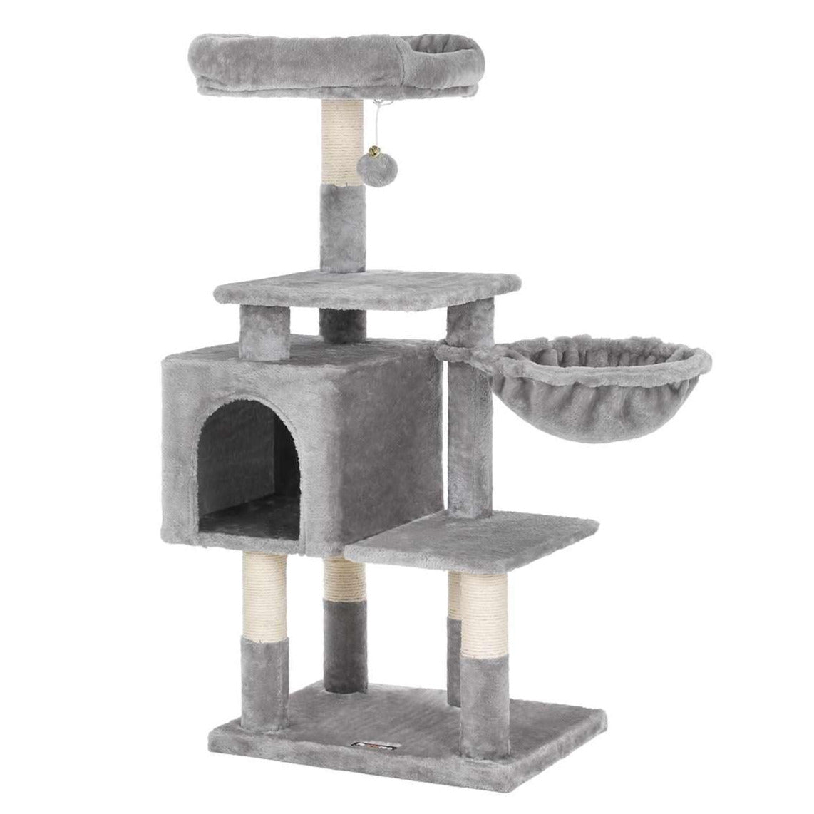 foto del prodotto tiragraffi multilivello altezza 110 cm nicchia grigio chiaro 12 0001163