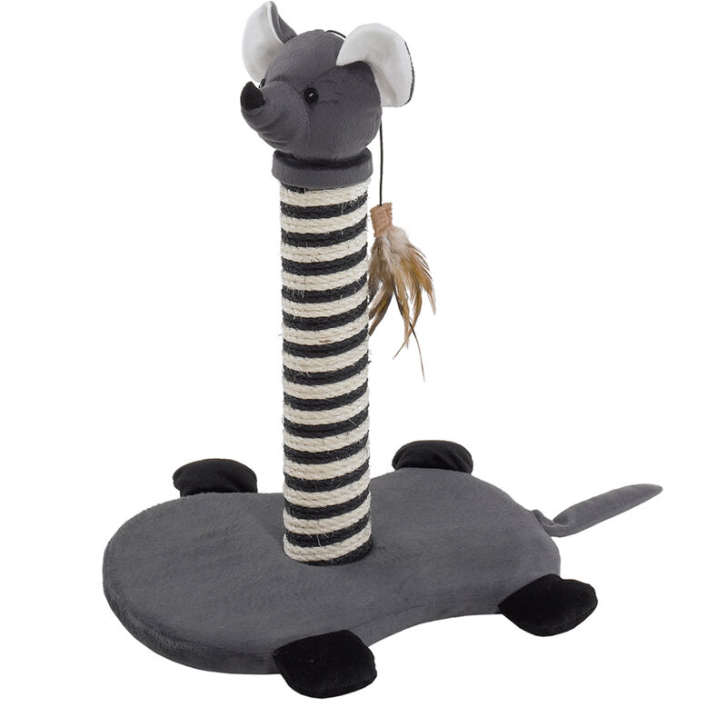 foto del prodotto tiragraffi pa 4005 tiragraffi per gatti a forma di topolino. variante pa 4005 misure 40 x 30 x h 55 cm ferplast