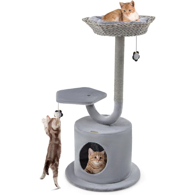 foto del prodotto tiragraffi per gatti, 50 x 50 x 106 cm, sisal, ideale per gatti grandi adulti stile 3 goplus