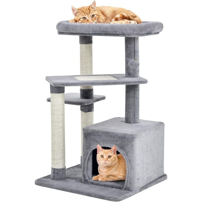 foto del prodotto tiragraffi per gatti, 50 x 50 x 85 cm, tronchi in sisal, ideale per gatti grandi adulti stile 3 goplus