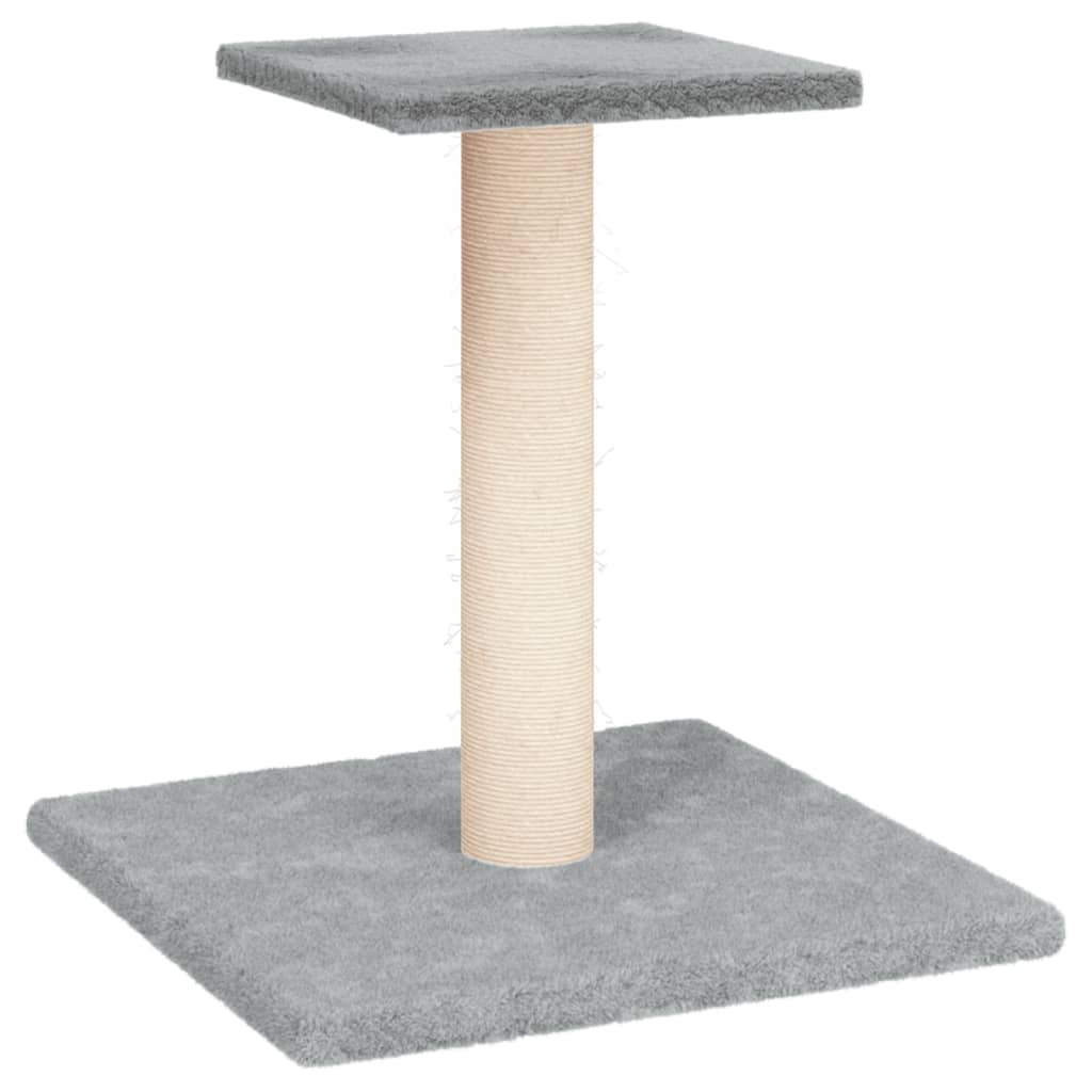 foto del prodotto tiragraffi per gatti mobili torre da arrampicata giocattolo raschietto grattacielo piattaforma da arrampicata con piattaforma trasparente 38 cm grigio 02 0022728