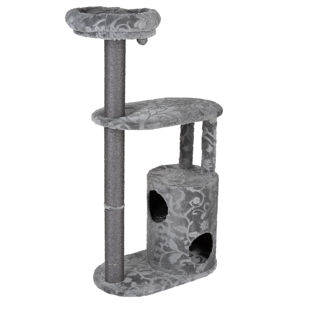 foto del prodotto tiragraffi royal silver grigio floreale