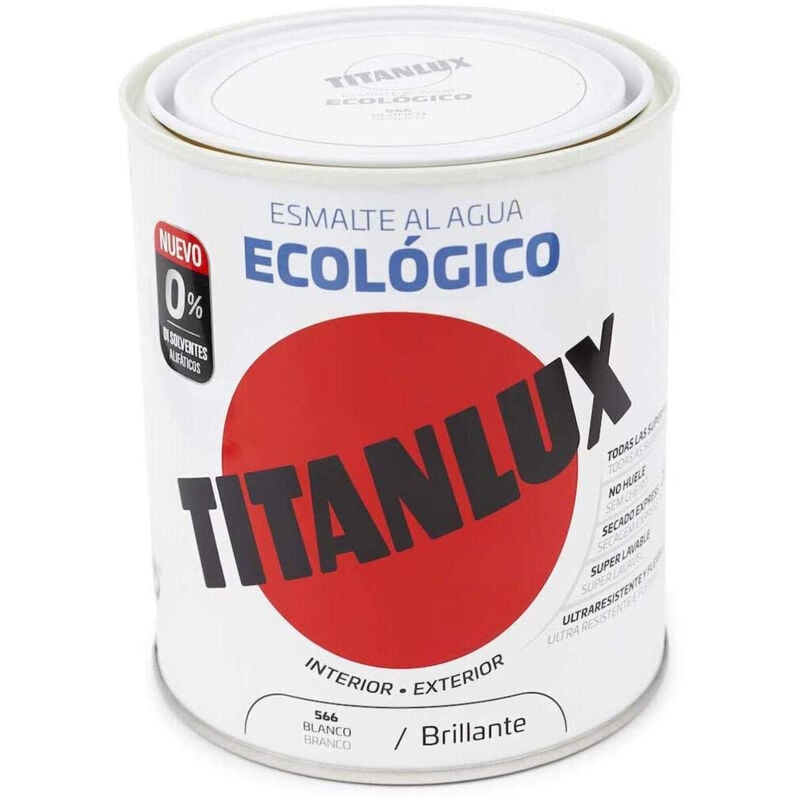 foto del prodotto titan vernice lux 00t056634 750 ml smalto per finiture bianco luminoso