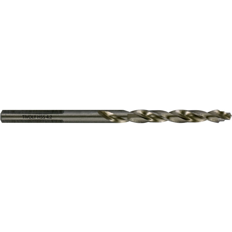 foto del prodotto tivoly 5 punte per metallo tsp 4,2 l 75 taglio rettificato hss din338 h8 affilatura smart point scatola collegabile 