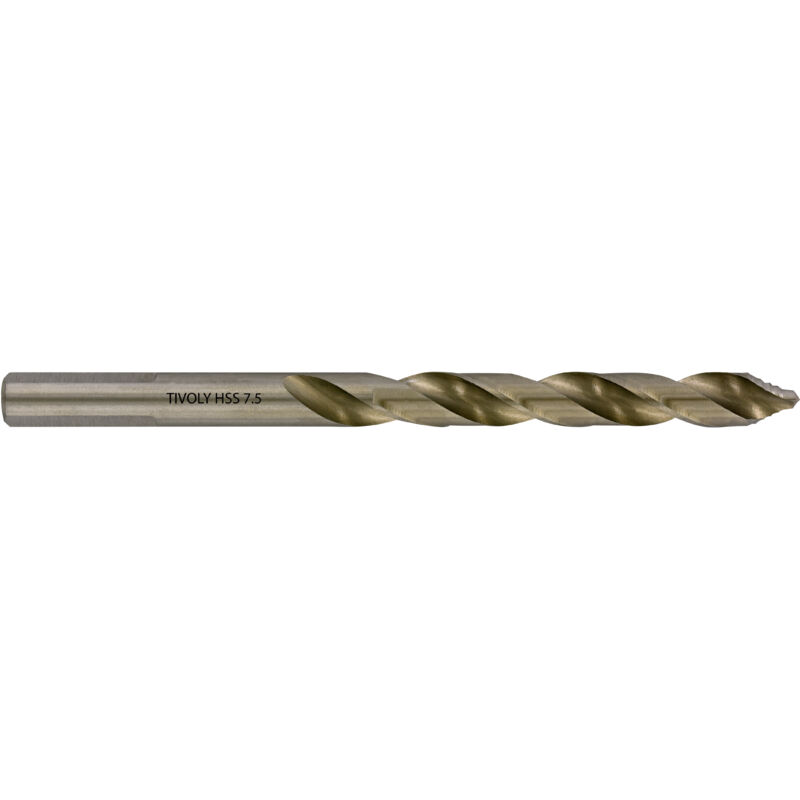 foto del prodotto tivoly 5 punte per metallo tsp 7,5 l 109 hss taglio rettificato din338 h8 affilatura smart point scatola collegabile 