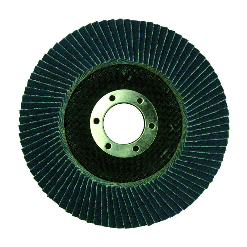 foto del prodotto tivoly disco lamellare allo zirconio 125mm grana corindone 60 lunga durata per levigatura su metalli