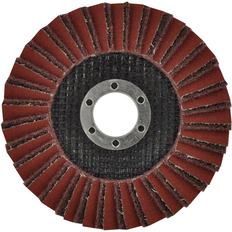 foto del prodotto tivoly disco lamellare combinato 115mm grana corindone 80 ottima finitura per levigatura su metalli per levigatura su legno