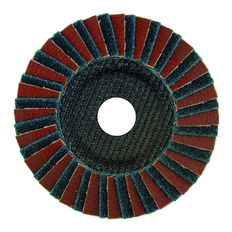 foto del prodotto tivoly disco lamellare combinato 125mm grana corindone 80 ottima finitura per levigatura su metalli per levigatura su legno