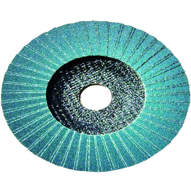 foto del prodotto tivoly doppio disco lamellare sovradimensionato in zirconio 125mm grana del corindone 40 lunga durata per la sverniciatura dei metalli