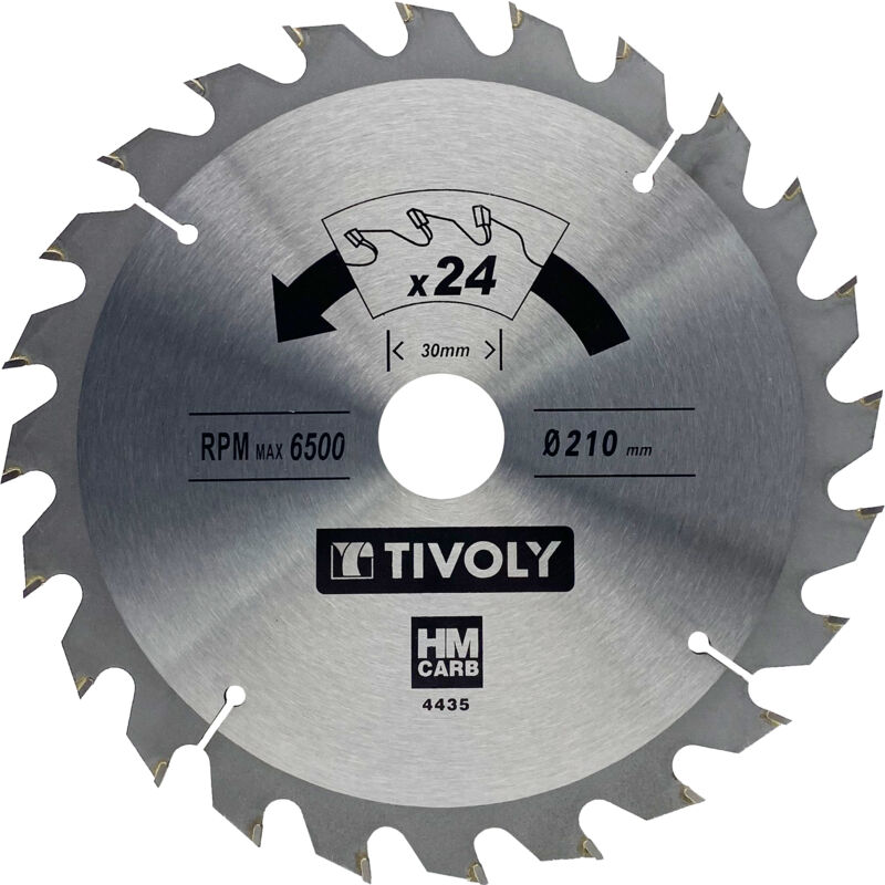 foto del prodotto tivoly lama per sega circolare 210mm 24 denti in metallo duro sega veloce per sega portatile per tagliare legno per tagliare intonaco