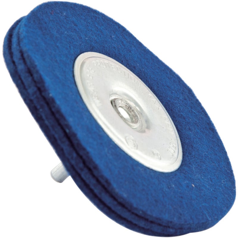 foto del prodotto tivoly spazzola circolare in feltro 100mm coda 6mm per lucidare multimateriali