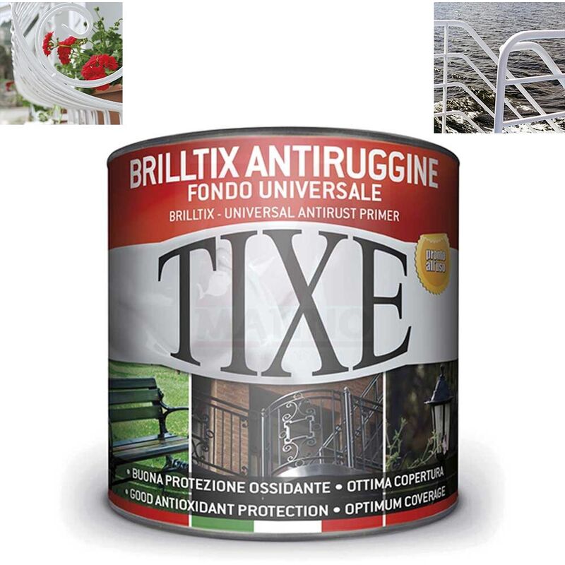 foto del prodotto tixe antiruggine fondo universale 500 ml brilltix bianco
