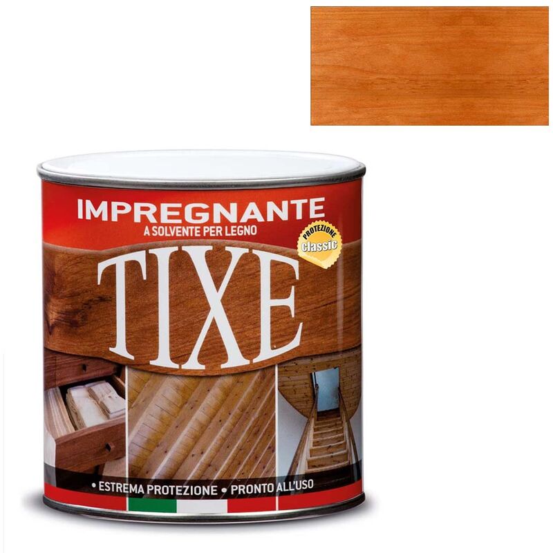 foto del prodotto tixe impregnante per legno a solvente 750ml interno esterno vernice protettiva ciliegio