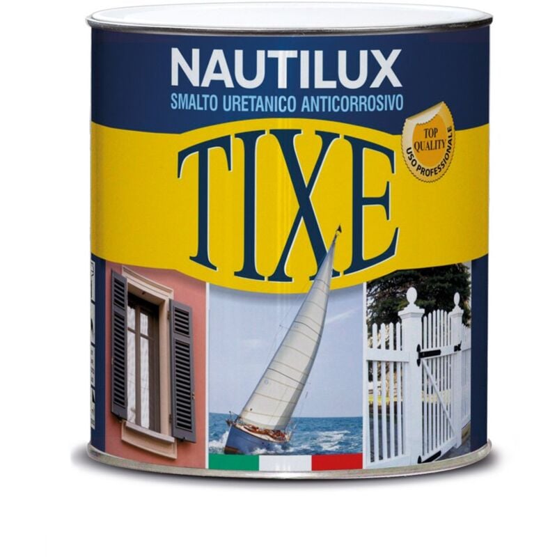 foto del prodotto tixe nautilux smalto uretanico anticorrosivo alta resistenza per legno, metallo e plastica, finitura superiore, testa di moro ml 750