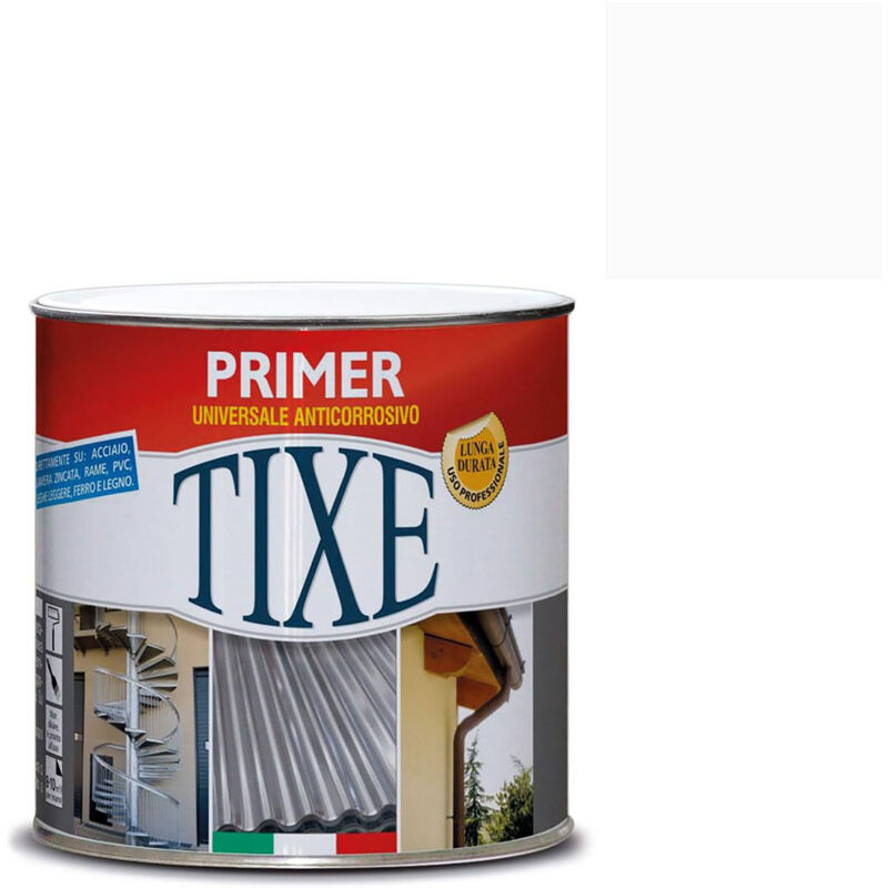 foto del prodotto tixe primer antiruggine base nitro vernice a solvente bianco 500 ml