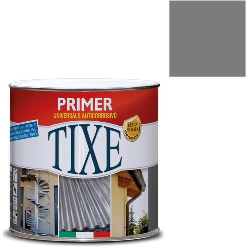 foto del prodotto tixe primer antiruggine base nitro vernice a solvente grigio 500 ml