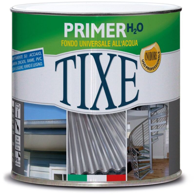 foto del prodotto tixe primer antiruggine universale base protettiva per metalli, legno e superfici esterne, bianco 500 ml