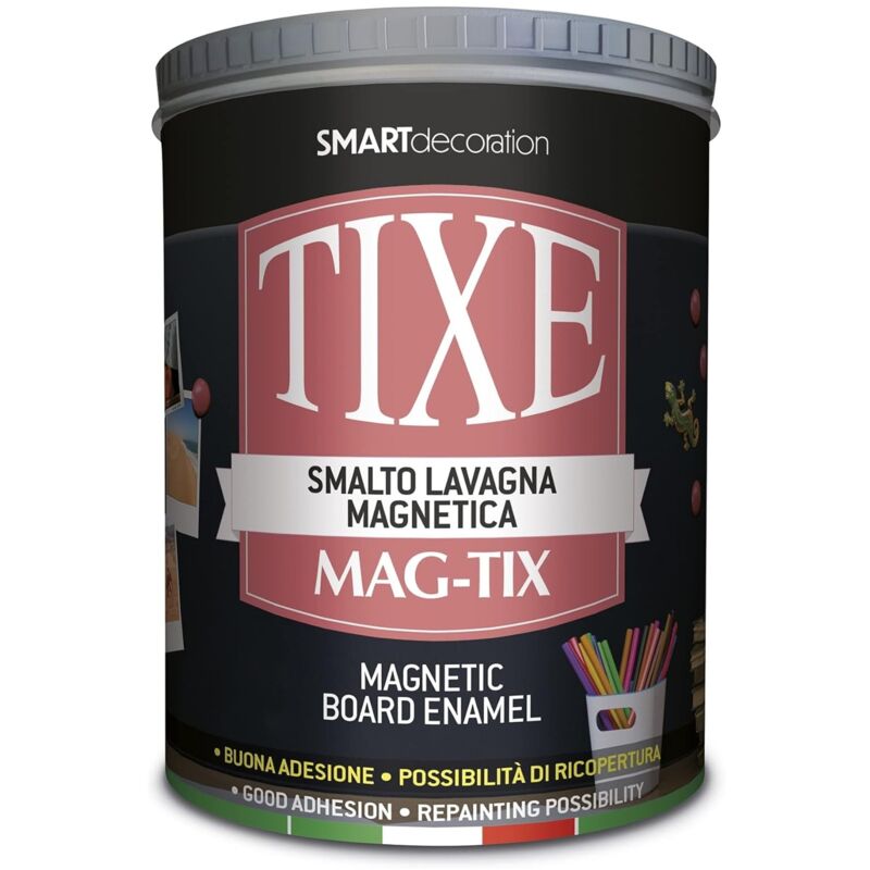 foto del prodotto tixe smalto acqua mag tix 1l nero lavagna magnetica