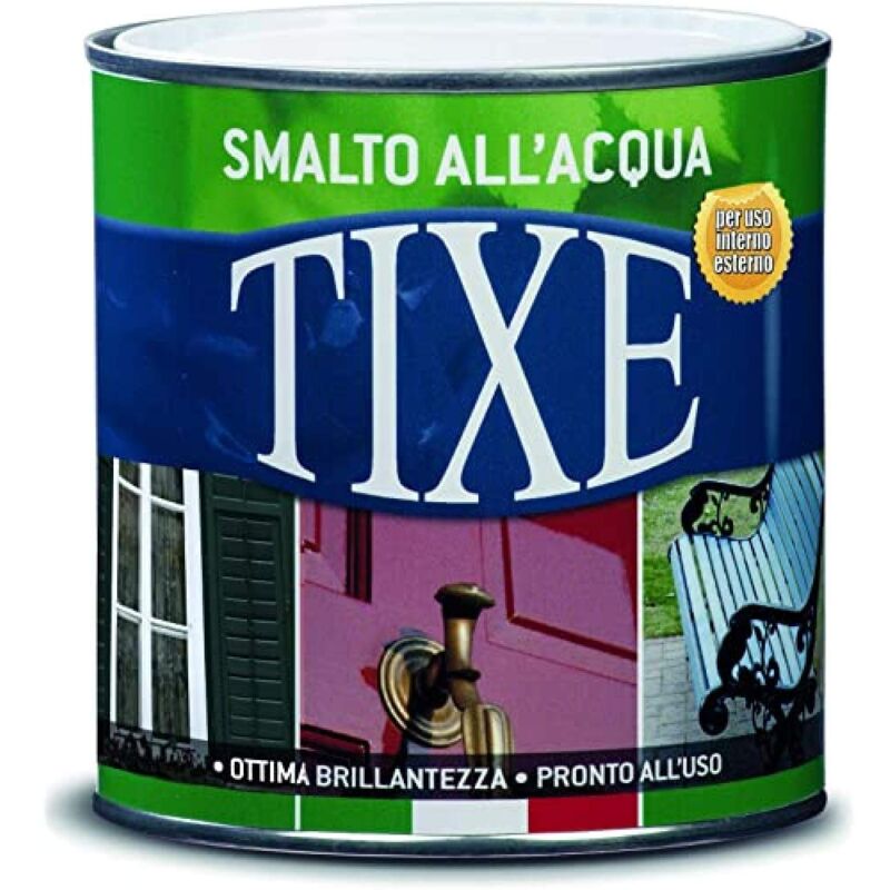 foto del prodotto tixe smalto all acqua finitura lucida e resistente per legno e metallo, bianco opaco 25 lt