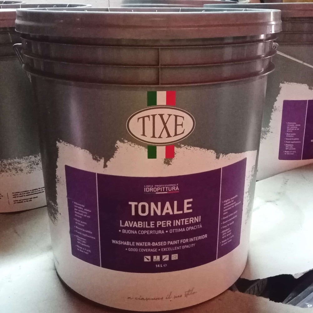 foto del prodotto tixe tonale 14lt idro pittura vinilica bianca opaca lavabile interni