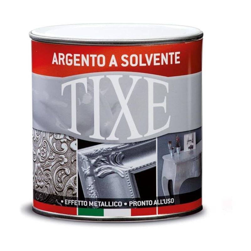 foto del prodotto tixe vernice argento effetto cromo 125ml.