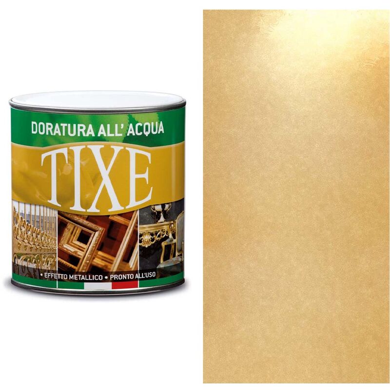 foto del prodotto tixe vernice oro all acqua per esterni doratura oro pallido 125 ml