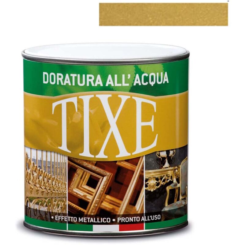 foto del prodotto tixe vernice oro all acqua per esterni doratura oro ricco 500 ml