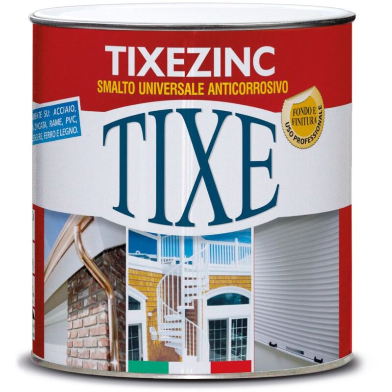 foto del prodotto tixe vernice per lamiera zincata smalto protettivo anticorrosione per superfici esterne, alluminio 750 ml