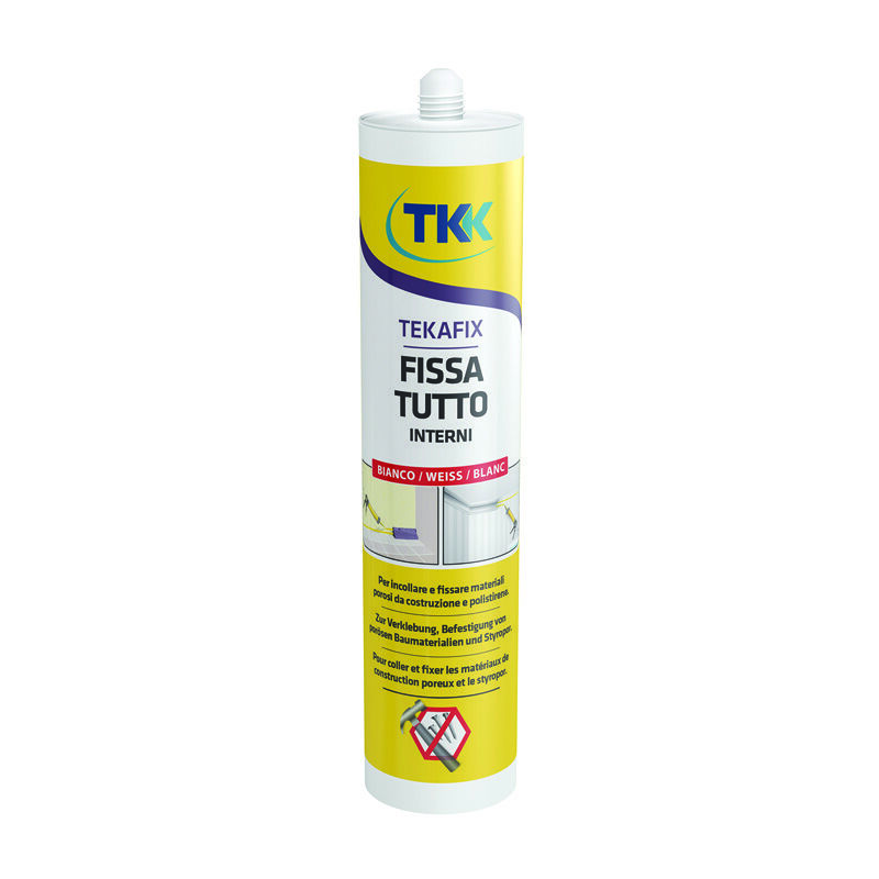 foto del prodotto tkk adesivo di montaggio fissa tutto per interni tekafix bt ml.300 bianco