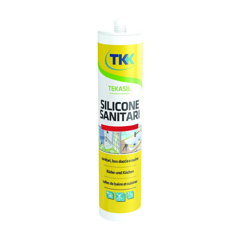 foto del prodotto tkk silicone acetico sanitari tekasil sanitar acetat ml.280 trasparente
