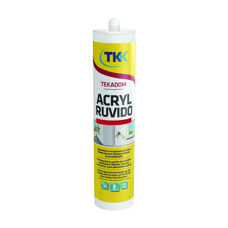 foto del prodotto tkk silicone acrilico ruvido tekadom acryl rough ml.310 bianco
