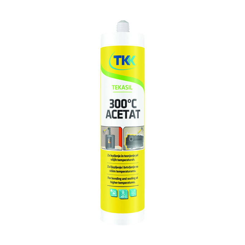 foto del prodotto tkk silicone alte temperature tekasil acetat 300 c ml.300 nero