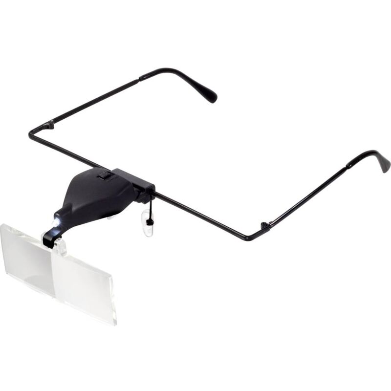 foto del prodotto to 5137812 occhiali d ingrandimento con illuminazione led ingrandimenti 1.5 x, 2.5 x, 3.5 x lente l x l 7 toolcraft