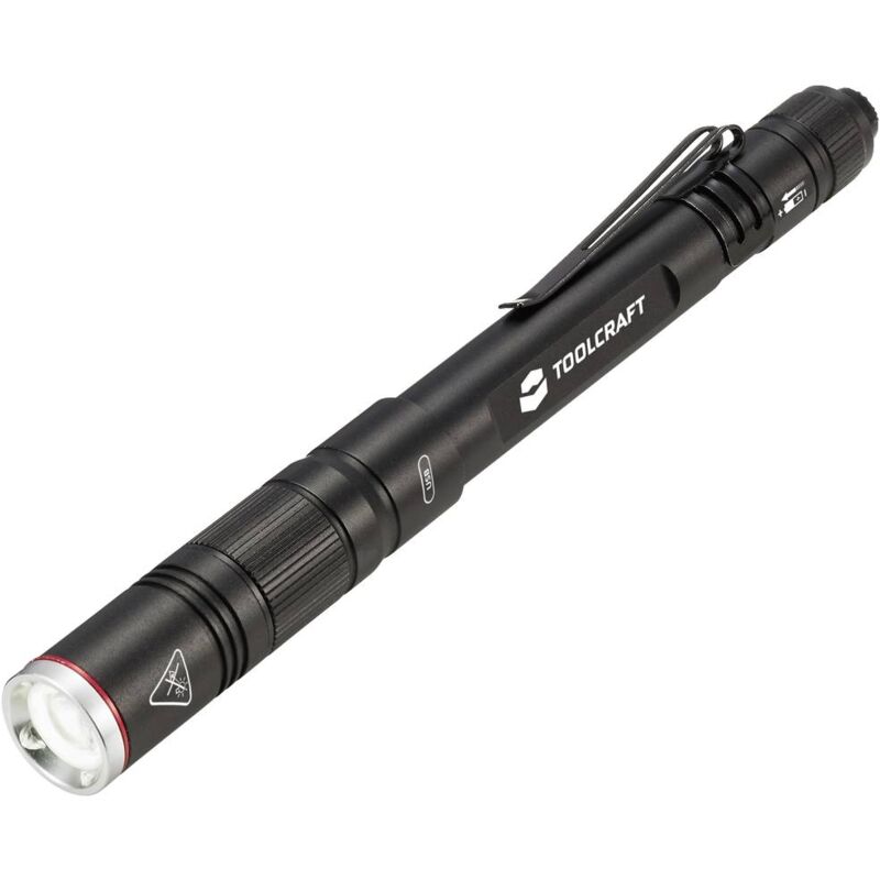 foto del prodotto to 8254890 lampada a forma di penna penlight a batteria ricaricabile smd led nero toolcraft