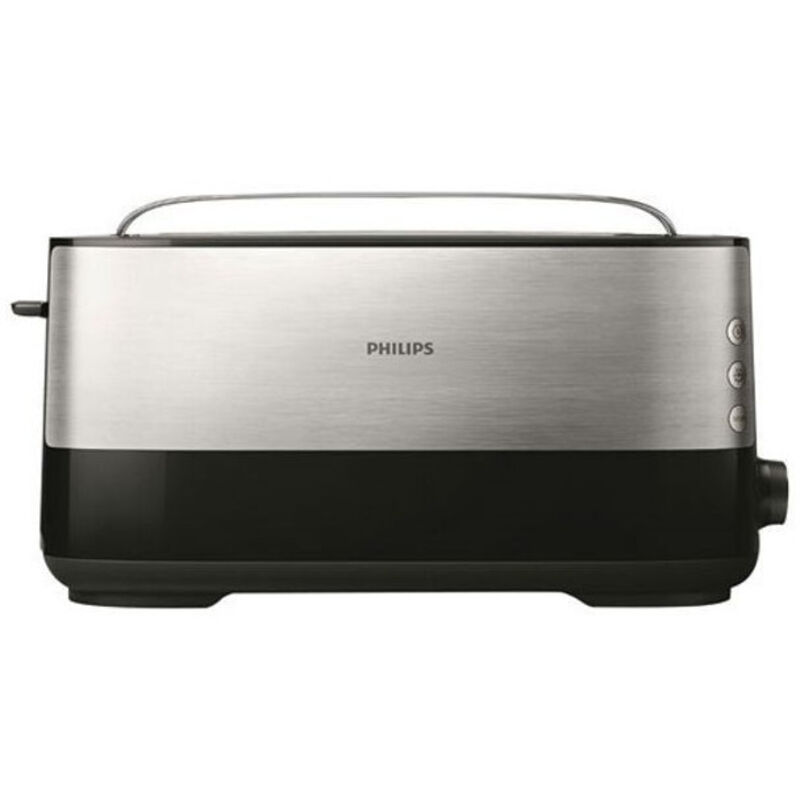 foto del prodotto toastiera 1030w 8t 1 fetta lunga nera inox philips hd2692.90