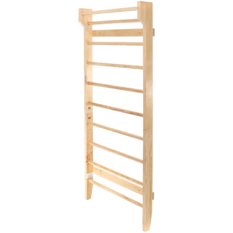 foto del prodotto toboli spalliera svedese legno 195 cm max 150 kg scala per ginnastica bambini adulti