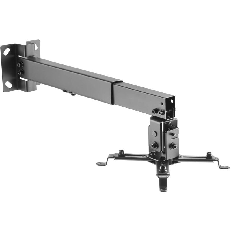 foto del prodotto toboli supporto per proiettore soffitto parete 20kg, girevole, staffa videoproiettore 43 65cm