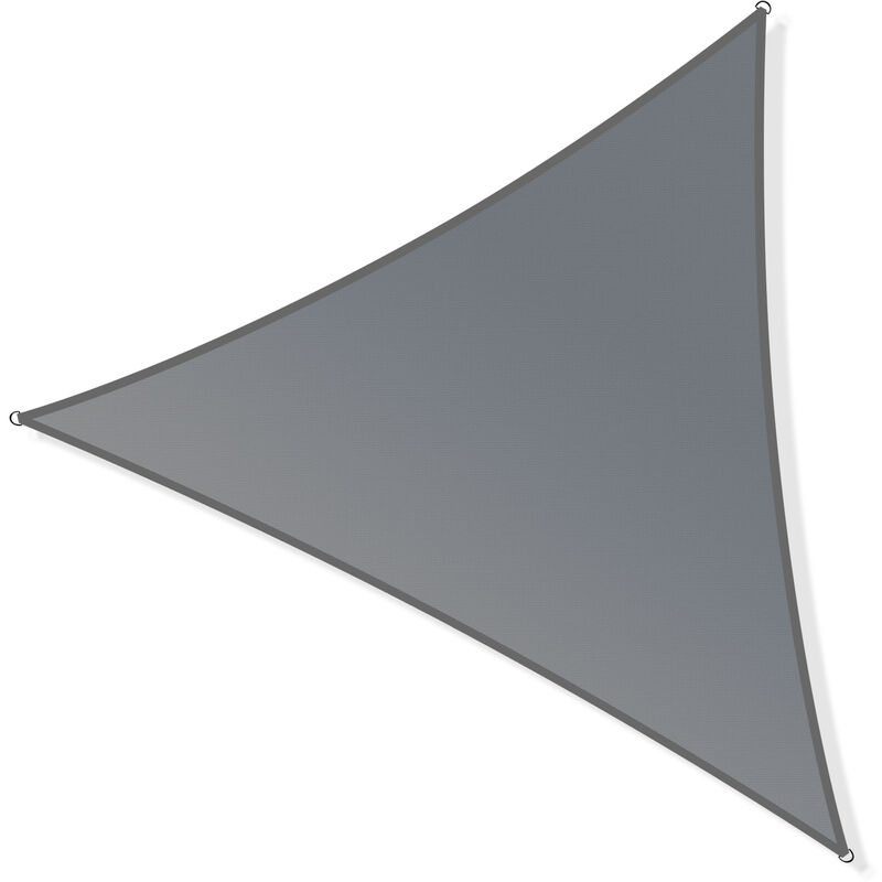 foto del prodotto toboli vela ombreggiante triangolare 2,5x2,5x3,5m, grigio, traspirante, parasole per giardino terrazzo