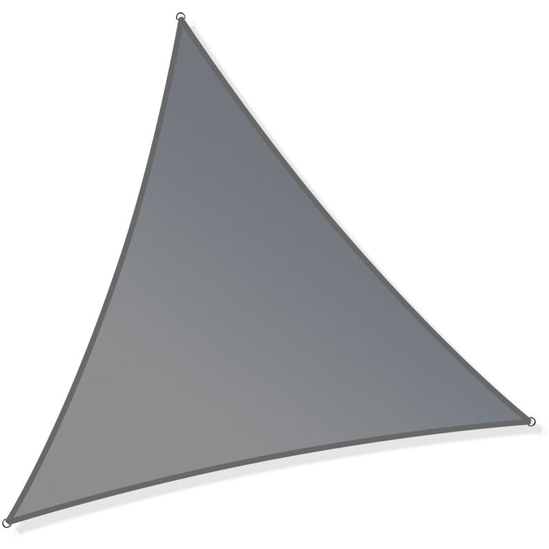 foto del prodotto toboli vela ombreggiante triangolare 3x3x3 m, grigio, traspirante, parasole per giardino terrazzo