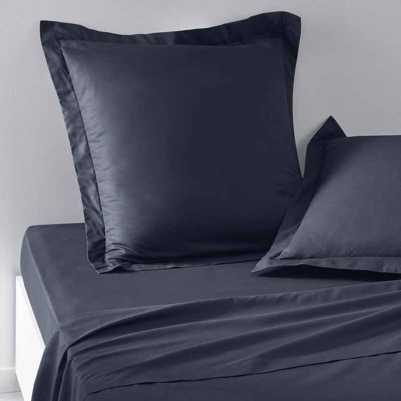foto del prodotto today essential set di 2 federe 63 x 63 cm, 100 cotone, tinta unita, colore blu navy