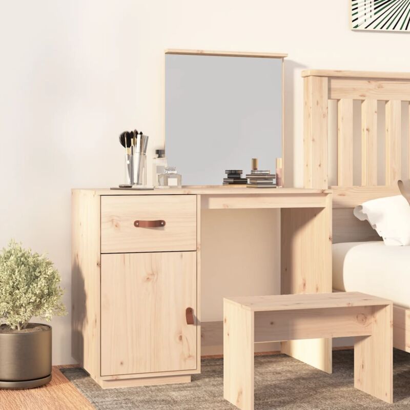 foto del prodotto toeletta 95x50x134 cm in legno massello di pino vidaxl