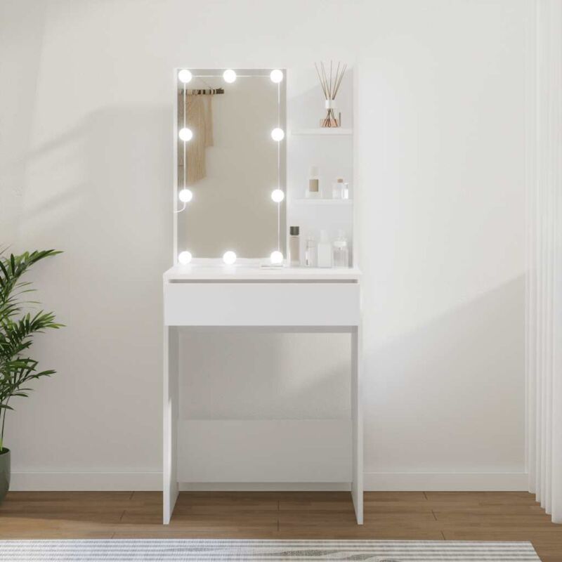 foto del prodotto toeletta con led bianca 60x40x140 cm vidaxl