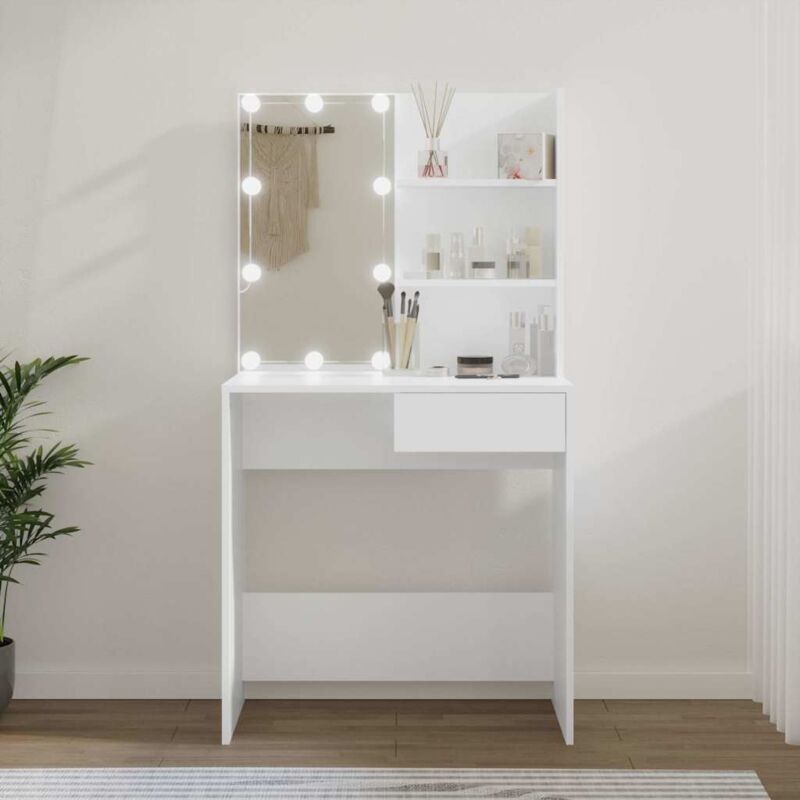 foto del prodotto toeletta con led bianca 74,5x40x141 cm vidaxl