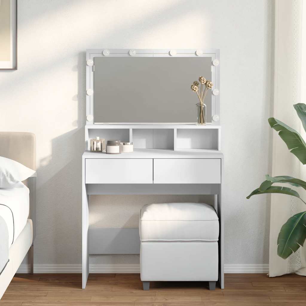 foto del prodotto toeletta con led bianca 80x41x134,5 cm