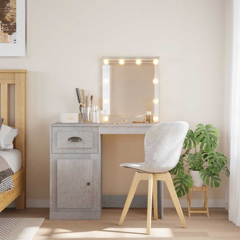 foto del prodotto toeletta con luci led grigio cemento 90x42x132,5 cm vidaxl
