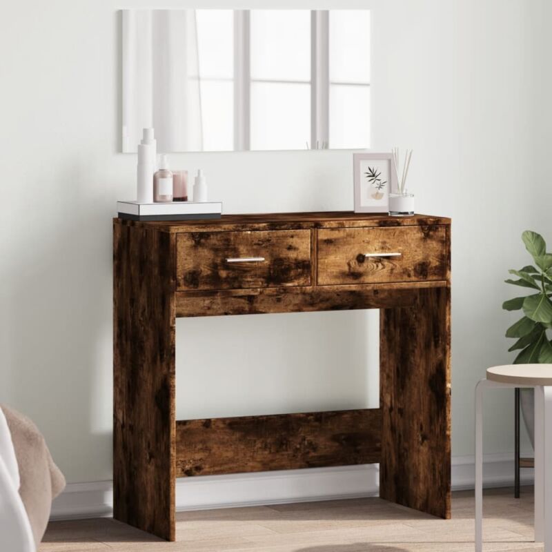 foto del prodotto toeletta con specchio rovere fumo 80x39x80 cm vidaxl