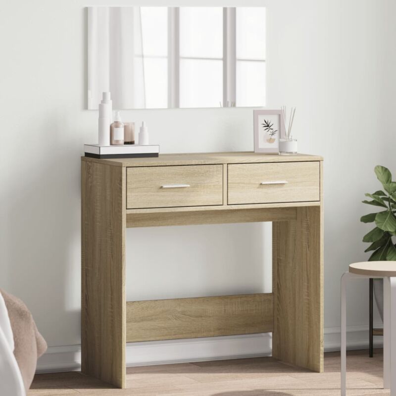 foto del prodotto toeletta con specchio rovere sonoma 80x39x80 cm vidaxl